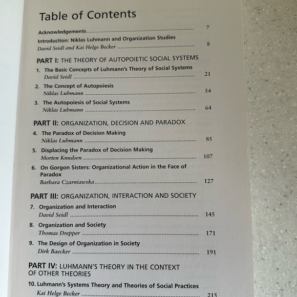 Niklas Luhmann & Organization Studies Advances in Organization Studies Book v.14 - Picture 6 of 12